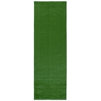 SAFAVIEH Turf Quinton Solid Indoor/Outdoor Runner Rug, Green, 3'3" x 10'