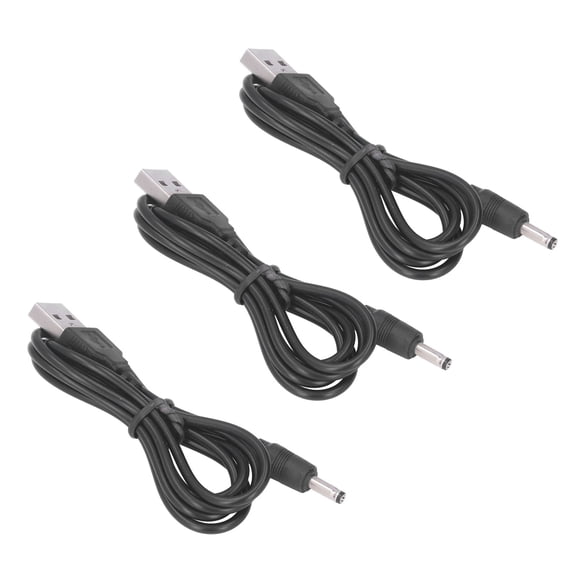 USB Power Cord, Charging Cable Wide Compatibility 3pcs For Fan