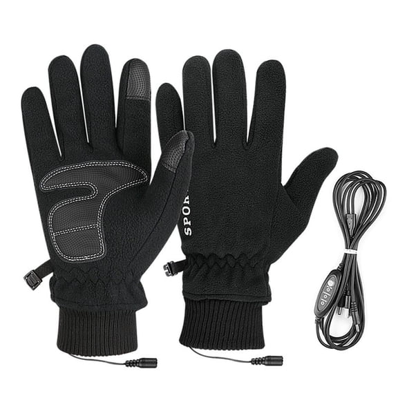 Heated Gloves Under $5! Kadlawus Heated Gloves For Men Women, USB Rechargeable Winter Gloves, Waterproof Touchscreen Gloves, Heating Glove For Driving Cycling, Thermal Outdoor Gloves