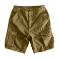 thumbnail image 5 of Resicozy Cargo Shorts for Men Summer Cotton Stretch Casual Shorts with Multi Pockets Outdoor Baggy Cargo Shorts Khaki 3XL, 5 of 5