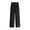 Black_002, variant on Domuza Mens Cotton-Linen Pants Drawstring Elastic Waist Linen Summer Casual Pants Sports & Recreation Breeze Beach Pants-Wine M