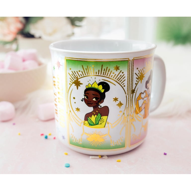 Disney Princess Foil Ceramic Mug, 20 Ounce Royal Coffee Cup Featuring  Cinderella, Belle, Tiana, Ariel - Walmart.com