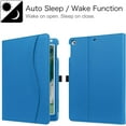 thumbnail image 3 of AmPm Étui pour iPad 9.7 2018 2017 / iPad Air 2 / iPad Air - [Protection des Coins] Étui Folio à Support à Angles de Vision Multiples avec Poche, Réveil/sommeil Automatique pour iPad 6e / 5e Gén., iPad Air 1 2, Noir, 3 of 8