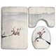 thumbnail image 1 of ABPHQTO Flor Nacional de Sakura y Gaviotas Voladoras Juego de alfombras de baño de 3 piezas Alfombra de baño Alfombra de contorno y tapa de inodoro ABPHQTO Cont-CHAPPLE-18611, 1 of 2
