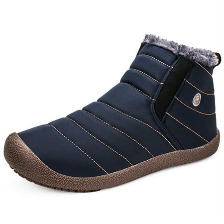 

GHFKKB Men s Casual Shoes High Top Waterproof Snow Boots Thickened Cotton Shoes Non Slip Outdoor Warm And Comfortable