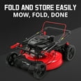 PowerSmart Gas Push Lawn Mower Powered 21inch 3in1 with 144cc Engine, 6Position Height