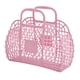thumbnail image 3 of Bolsas de mano de plástico para la playa Cesta de ducha Cesta de almacenamiento hueca Drenaje rápido Dormitorio con asa Despensa multifuncional Cesta rosa Soledad cesta de carrito de ducha, 3 of 10