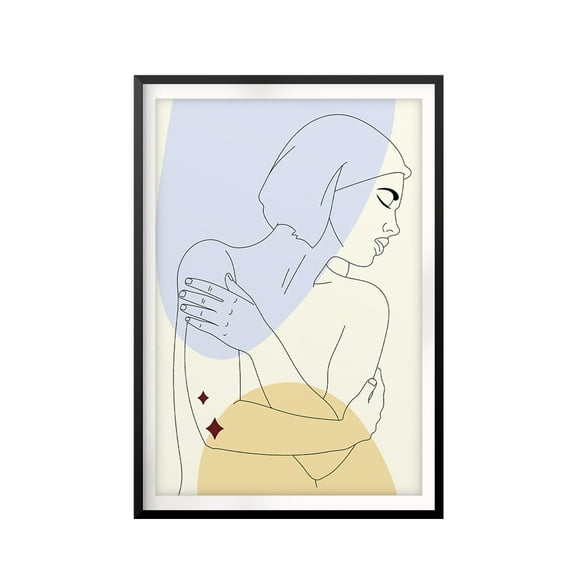 Silhouette Lover 5 x 7 UNFRAMED Print Silhouette Wall Art