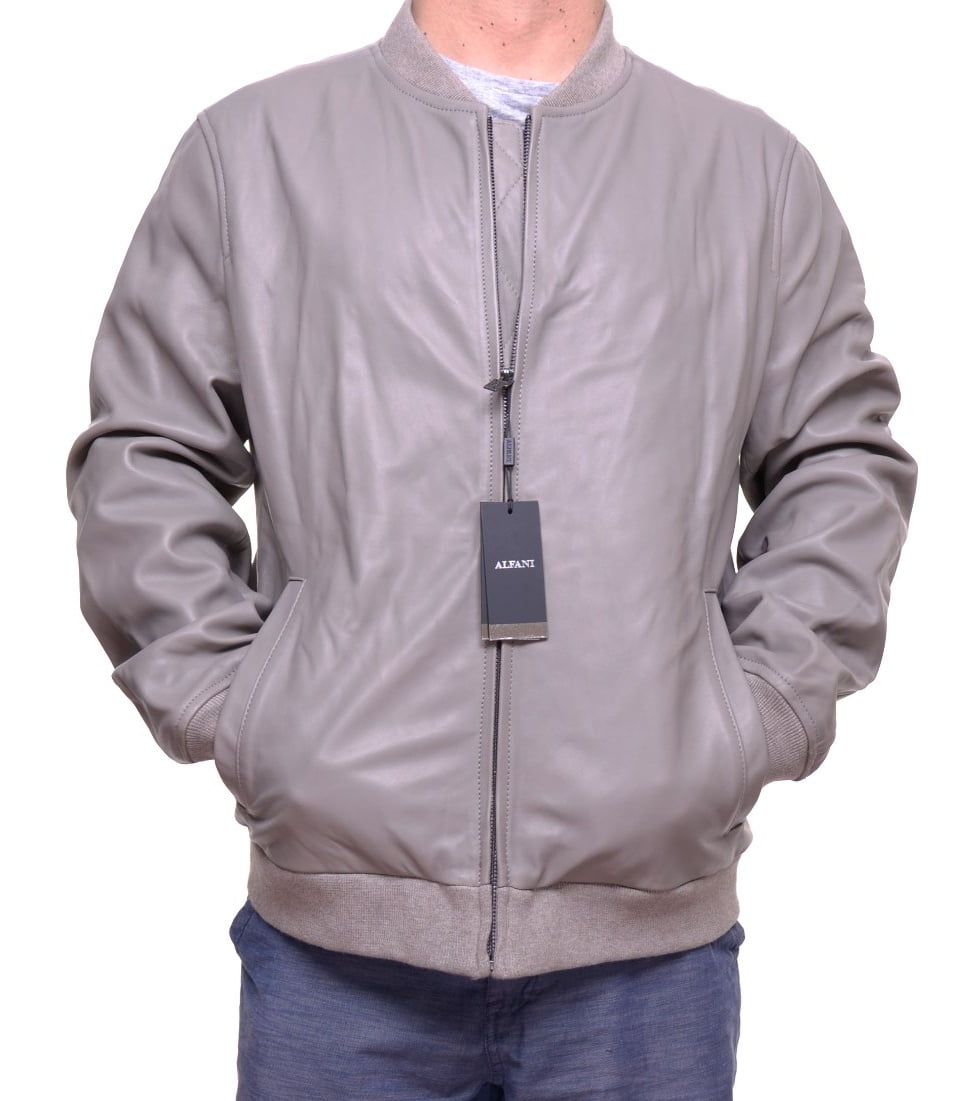 alfani genuine leather jacket