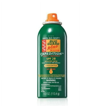 Avon Skin So Soft Bug Guard Plus Insect Repellent Aerosol Spray SPF 28, 4 oz