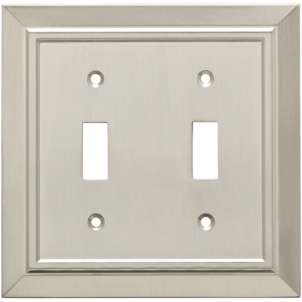 Franklin Brass Classic Architecture Double Switch Wall Plate in Satin