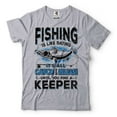 thumbnail image 5 of Mens Fishing Shirt Funny Fishing Tee Fishing Is Like Dating T-Shirt Fisherman Gifts Fishing Shirt (Large Military Green), 5 of 6