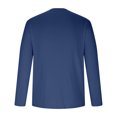 thumbnail image 4 of yoeyez Men's Sun Protection Shirts Solid Color Long Sleeve Sunscreen Shirt Lightweight Breathable Spf Rash Guard for Fishing Hiking Swimming Running Navy,M, 4 of 7