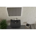 thumbnail image 4 of Soprano 36" Wall Mounted Modern S-Shaped Bathroom Sink in Black, 4 of 7