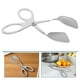thumbnail image 2 of Pinzas para huevos tipo tijera de acero inoxidable, pinzas multifuncionales para alimentos y toallas para el hogar y restaurantes (plateado), 2 of 7