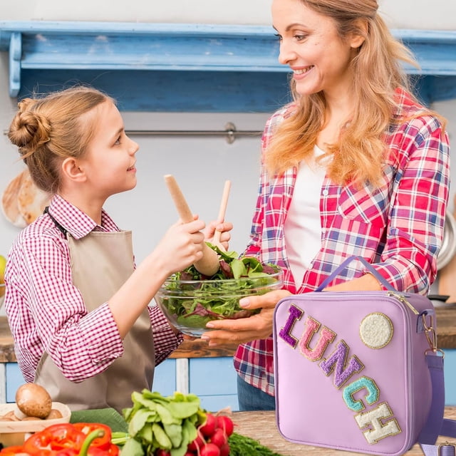 Sac à Lunch Isolé Mignon pour Enfants et Ados avec Bretelles Ajustables - Pique-Nique Élégant pour Usage Quotidien