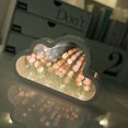 thumbnail image 5 of Espejo con forma de nube de tulipán creativo y hecho a mano, luz de noche, regalo práctico para novias, adornos de plástico hechos a mano, 5 of 5