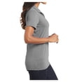 thumbnail image 3 of Yellow Rooster Women's Cotton Touch Performance Polo T-Shirt Frost Grey L, 3 of 6