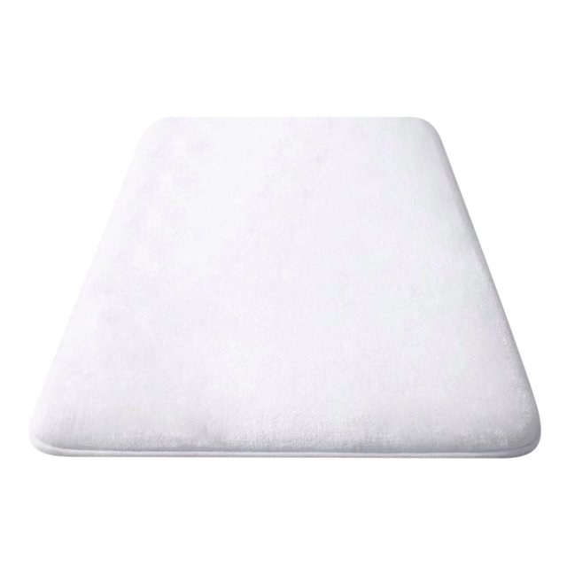 Alfombras de baño de espuma viscoelástica ultraabsorbentes y antideslizantes, lavables a máquina, de terciopelo coral suave, fáciles de secar (50 x 76 cm)