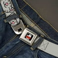 thumbnail image 2 of The Big Bang Theory Full Color Black White Red Soft Kitty Face Close Up Seatbelt Belt Standard, 2 of 2