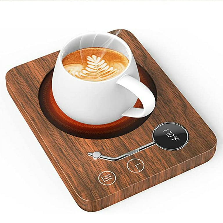 Tzgsonp Upgrade Coffee Mug Warmer for Desk Use, Smart Coffee Cup Warmer, 3-Gears Heating Temperature Settings Smart Gravity Sensor Auto Shut On/Off , Large