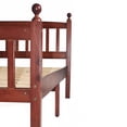 thumbnail image 6 of Better Home Products Paloma Solid Wood Pine Full Bed with Headboard in Mahogany, 6 of 7