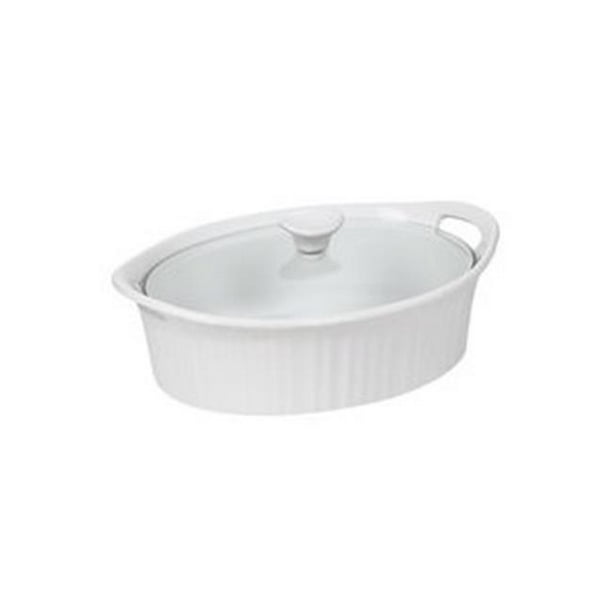 Kitchen 1105935 Baking Dish French White 2.5 Quart Oval