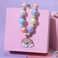 thumbnail image 6 of YOYTOO 10Pcs Kids Jewelry Set Rainbow Pendant Necklace Beaded Bracelet Headband Hair Clips Hairband Jewelries for Girls Dress up, 6 of 8