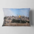 thumbnail image 2 of Designart Jerusalem Cityscape Panorama - Photography Throw Pillow - 12x20, 2 of 5