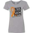 thumbnail image 3 of Inktastic Never Stop Fighting Multiple Sclerosis Awareness Women's T-Shirt, 3 of 5