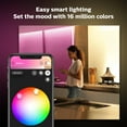 thumbnail image 6 of Philips Hue White and Color Ambiance Light Strip Plus 6.5ft Base Kit with Bluetooth, White, 6 of 12