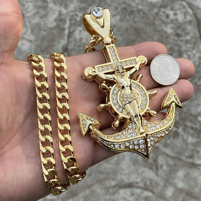 HXFFXHF Collana Con Crocifisso Da Uomo In Argento Sterling - Foto 9