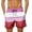 A-Pink779, variant on XIAONU Stripe Swim Shorts for Men Drawstring Waist Built‑In Liner Beach Shorts