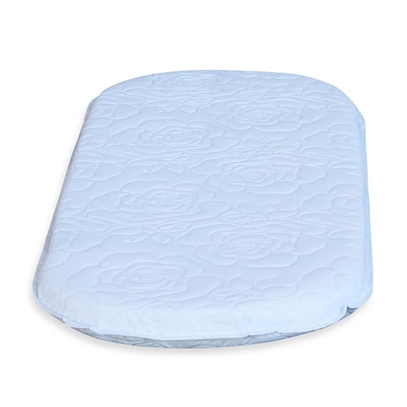 Oval Bassinet Mattress in White by Colgate Mattress