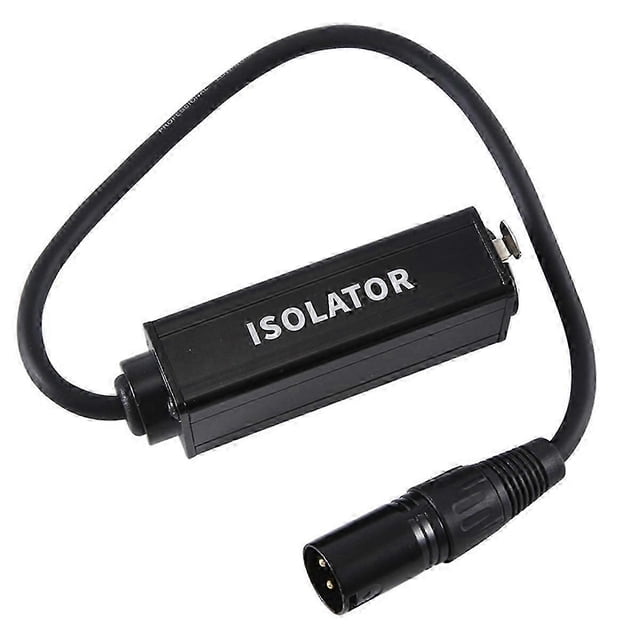 Audio Cable Isolator Noise Ground Loop Audio Isolator XLR Eliminates, Female to Male