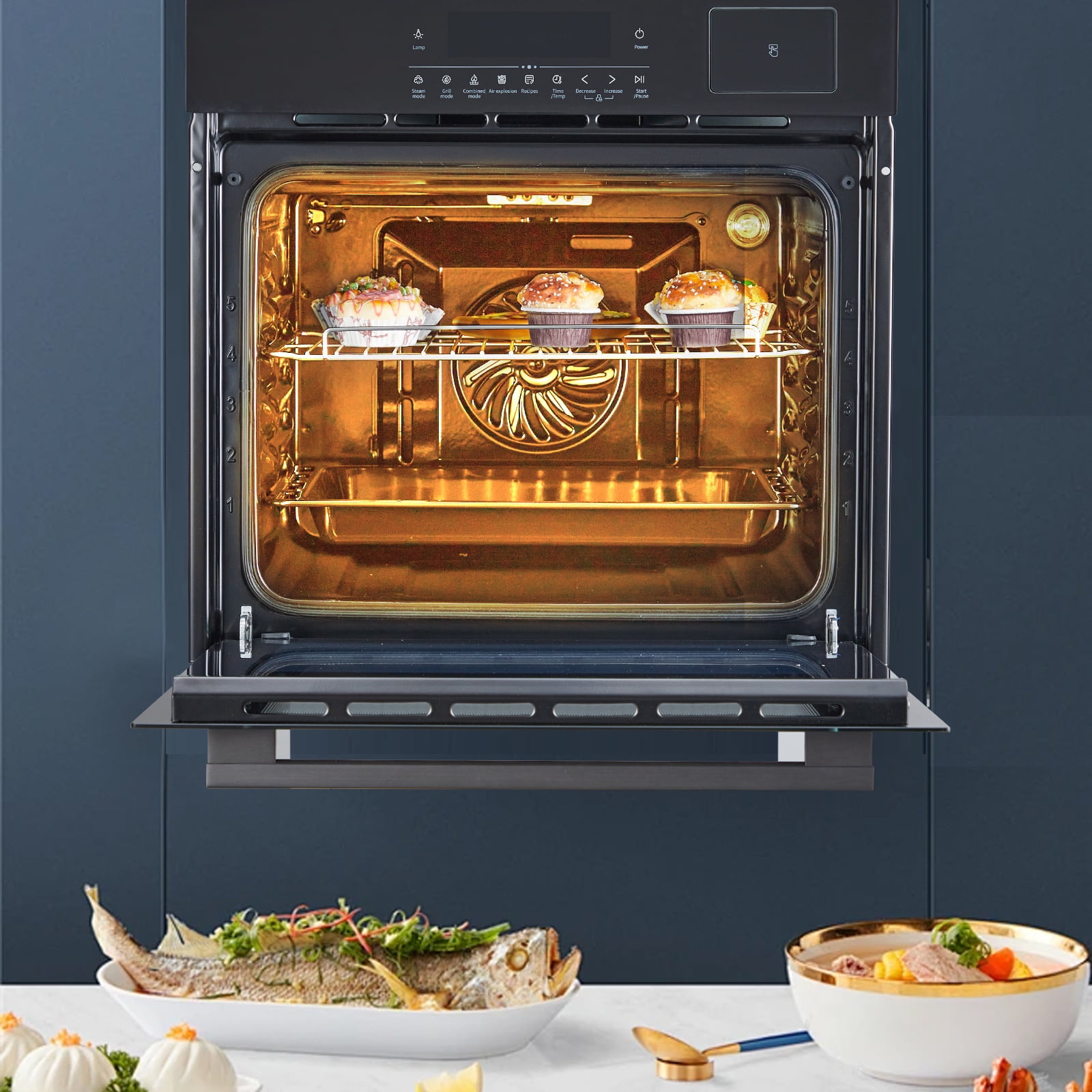 Tzou 24" 3000W Electric Single Wall Oven