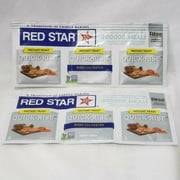 Red Star Quick Rise Yeast (2 Packages 3 Strips In Each) Total 6 Packages