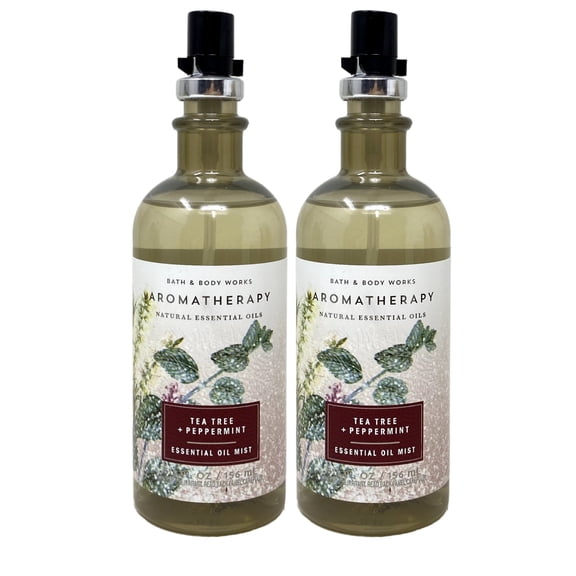 Bath and Body Works Aromatherapy Tea Tree Peppermint 2 Essential Oil Mists