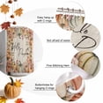 thumbnail image 5 of Hello Pumpkin Thanksgiving Fall Flower Shower Curtain for Bathroom, Farm Berry Harvest Retro Linen Waterproof Shower Curtains Washable Quick Dry with Hooks Bathtub Curtains 72x72 IN, 5 of 6