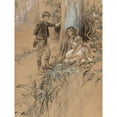 thumbnail image 3 of Harrison Fisher 15x18 Black Modern Framed Museum Art Print Titled - Boy and Girl (1908), 3 of 5