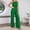 Green, variant on Laipiong Womens Romper 2026 Spring Summer Dressy Off Shoulder Sleeveless Solid Tie Waisted Jumpsuits Casual Daily Wear Clothes Travel Outfits