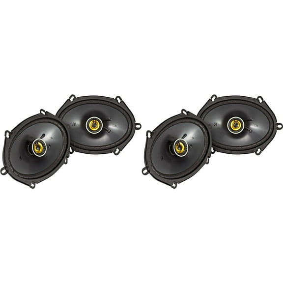 Kicker 46CSC684 CS-Series CSC68 6x8-Inch Coaxial Speakers w/ 46CSC684 6x8" Coaxial Bundle