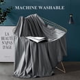 thumbnail image 5 of Aship Cooling Blanket for Hot Sleepers, Arc-Chill Q-Max>0.5 Double Cooling Sided Stylish Revolutionary Cold Blankets, Lightweight Summer Blanket Queen Size, Gray, 79" x 86", 5 of 7