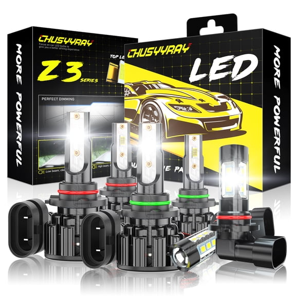 6000K 3Pair LED Headlights High Low Fog Light Bulbs Combo For Lexus GS300 1998-2004