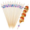 thumbnail image 1 of Uxcell 500-Pack Palillos de Cóctel, Palillos de Bambú Elegantes de 5.9 Pulgadas para Barbacoa [Blanco, Perla], 1 of 6