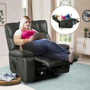 Triple Tree 180° Power Lift Recliner Chair, Massage and Heat, USB Ports, 300 lb, Gray