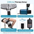 thumbnail image 6 of Cold Therapy Machine for Knee, Waist, Leg & Full Body – Ice System with Universal Pad, Timer & Temp Control, 10H Ice Retention, 15Qt Cooler, Quiet Pump for Bedrest, 6 of 7