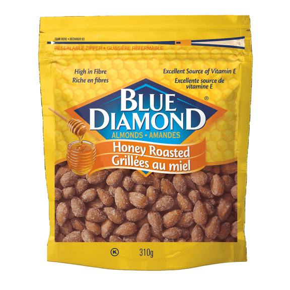 Blue Diamond Honey Roasted Almonds, Premium Snack - 310g/10.9 oz