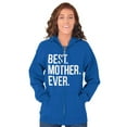 thumbnail image 3 of Best Mom Ever Cute Happy Mothers Day Zip Hoodie Sweatshirt Women Brisco Brands S, 3 of 6