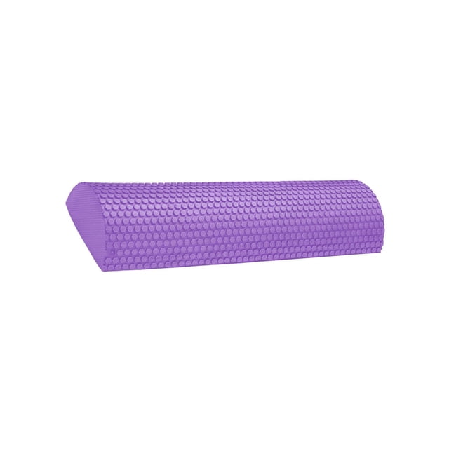 Rouleau en Mousse Demi-Rond Massage Yoga Rouleau en Mousse Rond Pilates Mise en Forme Équilibre Yoga Violet 30 cm
